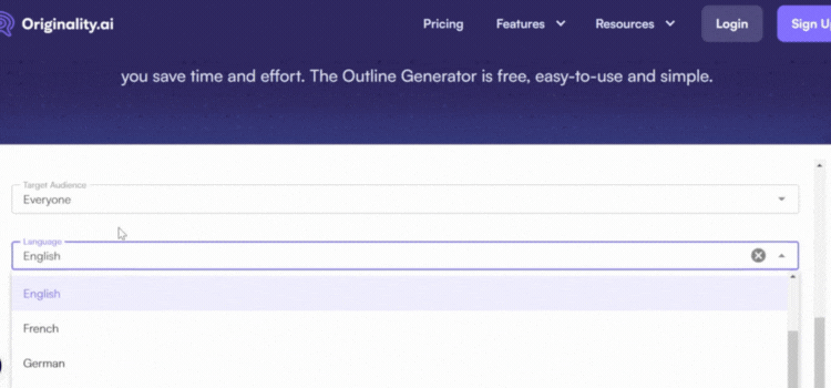 Select Target Audience