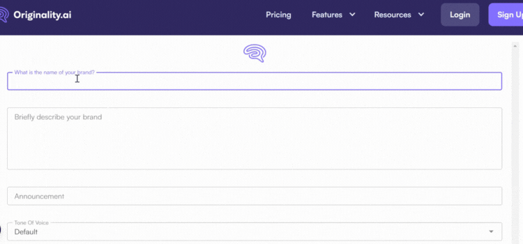 Input The Name of Your Brand