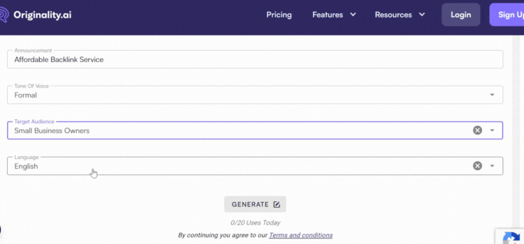Select a Language Option