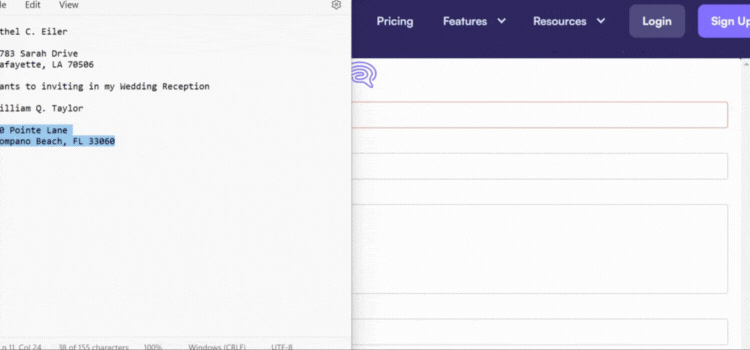 Add Your Recipient’s Name