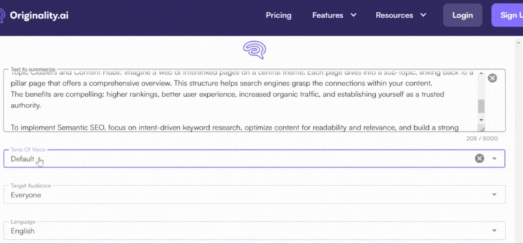 Select a Tone of Voice