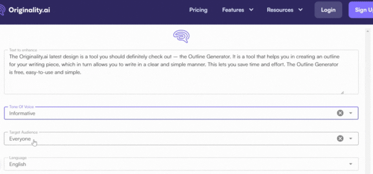 Select Audience Specification
