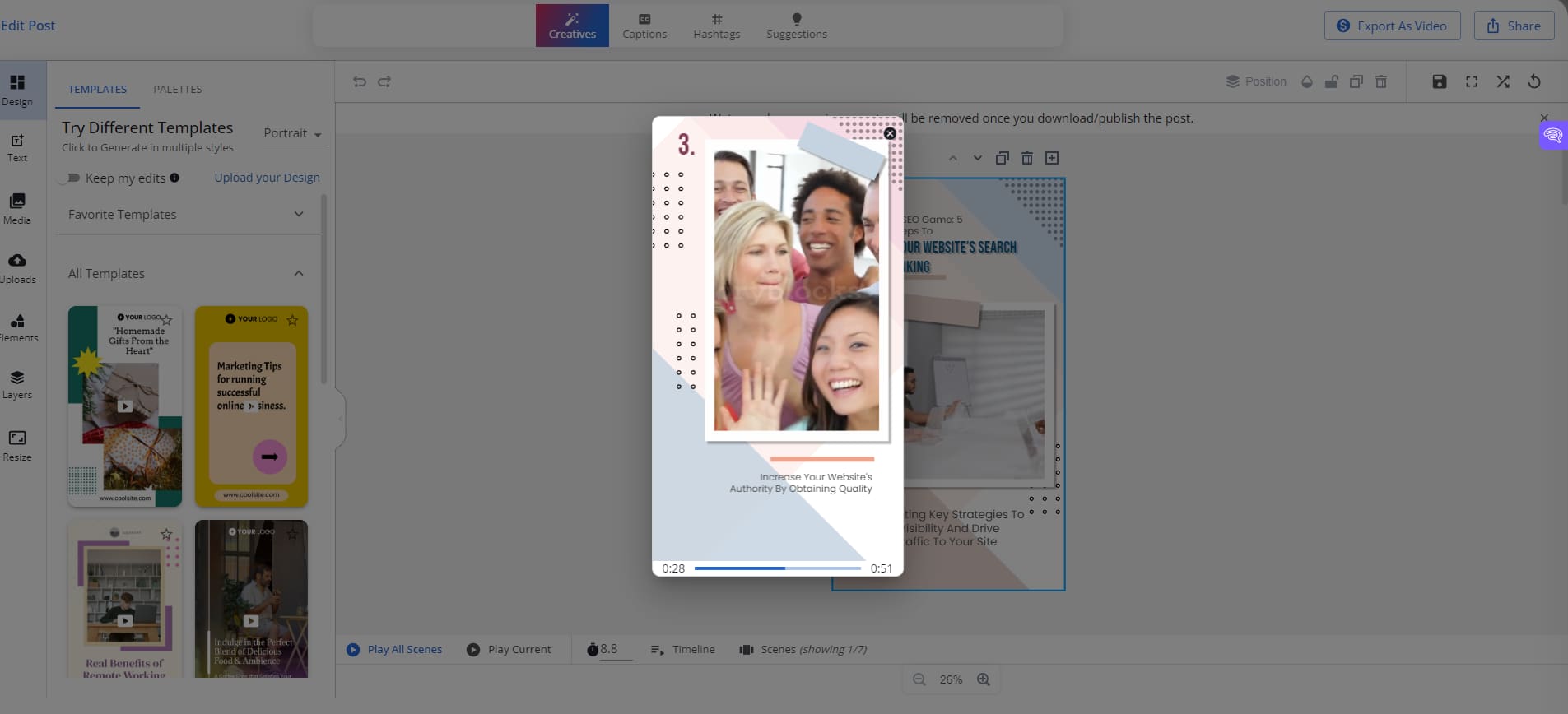 Predis Ai social media Generated Visual Content